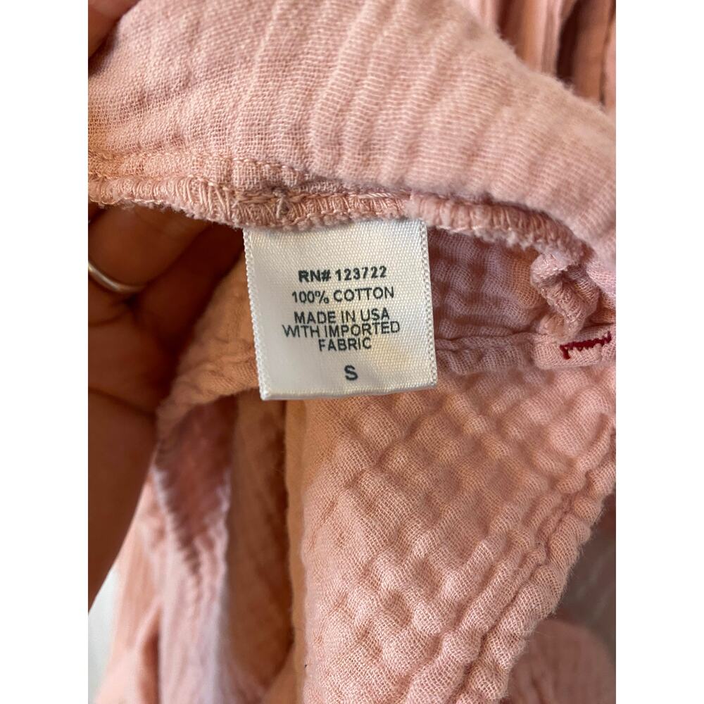 XIRENA Pink Gauze Belted Long Sleeve Maxi Dress US S - Picture 11 of 12